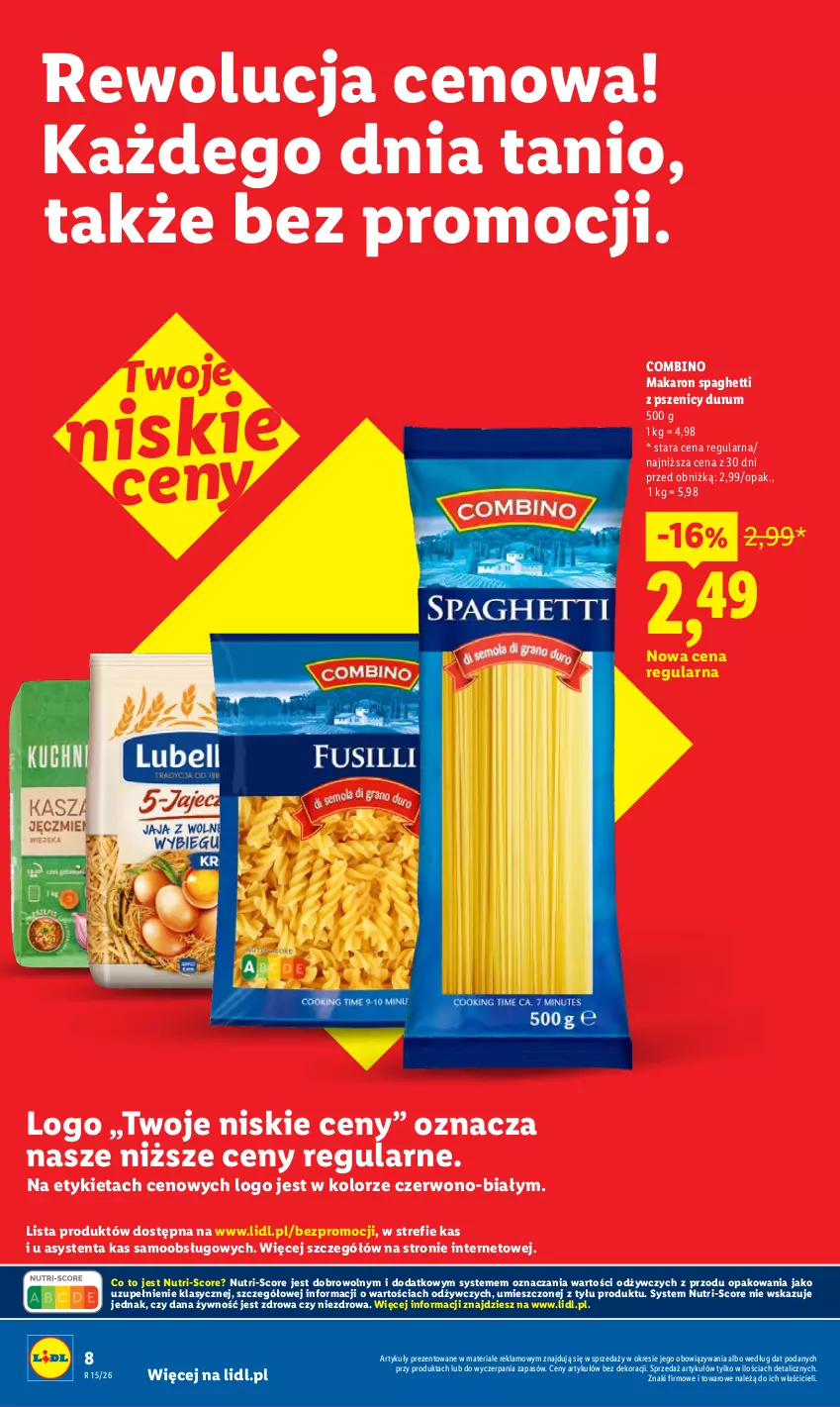 Gazetka promocyjna Lidl - Rewolucja cenowa! - ważna 09.05 do 31.05.2026 - strona 8 - produkty: Makaron, Rum, Spaghetti