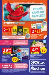 Gazetka promocyjna Auchan - 30 Lat Supermarket Auchan Franczyza - Gazetka - ważna od 18.02 do 18.02.2026 - strona 1 - produkty: Glazura, Gra, Finish, Rama, Tablet, Znicz, Krewetki, Zmywarki, Lazur, Suplement diety