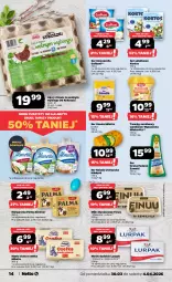 Gazetka promocyjna Netto - Od Poniedziałku - Gazetka - ważna od 04.04 do 04.04.2026 - strona 14 - produkty: Mozzarella, Serek puszysty, Ser, Gra, Twaróg, Jaja, Kosz, Mlekovita, Rolada Ustrzycka, Palma, Sałat, Serek, Margaryna, Rolada, Galbani, Lurpak, Miks tłuszczowy, Finuu, Gouda, Masło, Almette, Kokos, Mleko