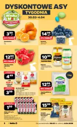 Gazetka promocyjna Netto - Od Poniedziałku - Gazetka - ważna od 04.04 do 04.04.2026 - strona 2 - produkty: Pistacje, Majonez, Maasdam, Ser, Papryka słodka, Borówka, Twaróg, Papryka, Winiary, Edam, Twaróg półtłusty, Mleko