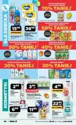 Gazetka promocyjna Netto - Od Poniedziałku - Gazetka - ważna od 04.04 do 04.04.2026 - strona 34 - produkty: HiPP, Mydło w płynie, Mus, Koc, Listerine, Gerber, Biały Jeleń, Mleko modyfikowane, BoboVita, Pasta do zębów, Płyn do płukania, Tonik, Bebiko, Mola, Chusteczki, Płatki kosmetyczne, Szampon, Dzieci, Baton, Kubuś, Mydło, Blend-a-Med, Psi Patrol, Nivea, Mleko