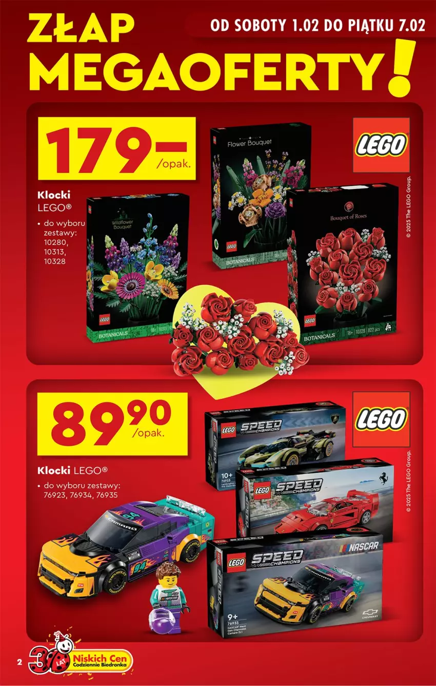 Gazetka promocyjna Biedronka - Okazje Tygodnia - ważna 01.02 do 15.02.2025 - strona 2 - produkty: Klocki, LEGO