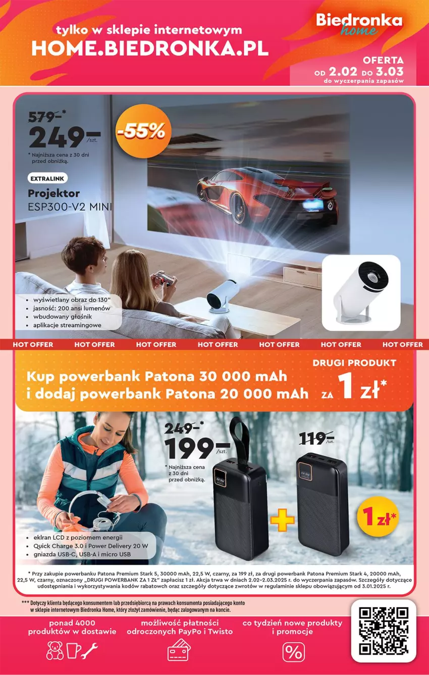 Gazetka promocyjna Biedronka - Okazje Tygodnia - ważna 01.02 do 15.02.2025 - strona 43 - produkty: Głośnik, Obraz, Powerbank, Ser