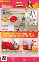 Gazetka promocyjna Biedronka - Okazje Tygodnia - Gazetka - ważna od 15.02 do 15.02.2025 - strona 42 - produkty: Odkurzacz, Ser, Por, Rama, Kosz, Tran, Sport, Telewizor, Fa