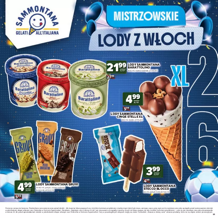 Gazetka promocyjna Stokrotka - Katalog Mistrzostwa Świata 2026! - ważna 11.06 do 24.06.2026 - strona 23 - produkty: Lody, Mięso, Owoce, Warzywa