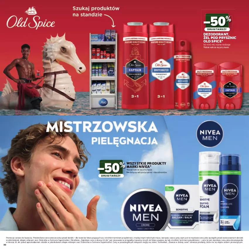 Gazetka promocyjna Stokrotka - Katalog Mistrzostwa Świata 2026! - ważna 11.06 do 24.06.2026 - strona 30 - produkty: Dezodorant, Mięso, Nivea, Old Spice, Owoce, Warzywa