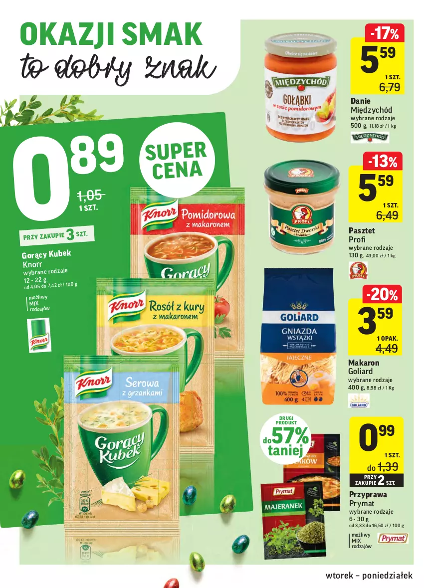 Gazetka promocyjna Intermarche - ważna 09.03 do 15.03.2021 - strona 36 - produkty: Goliard, Kubek, Makaron, Pasztet, Prymat