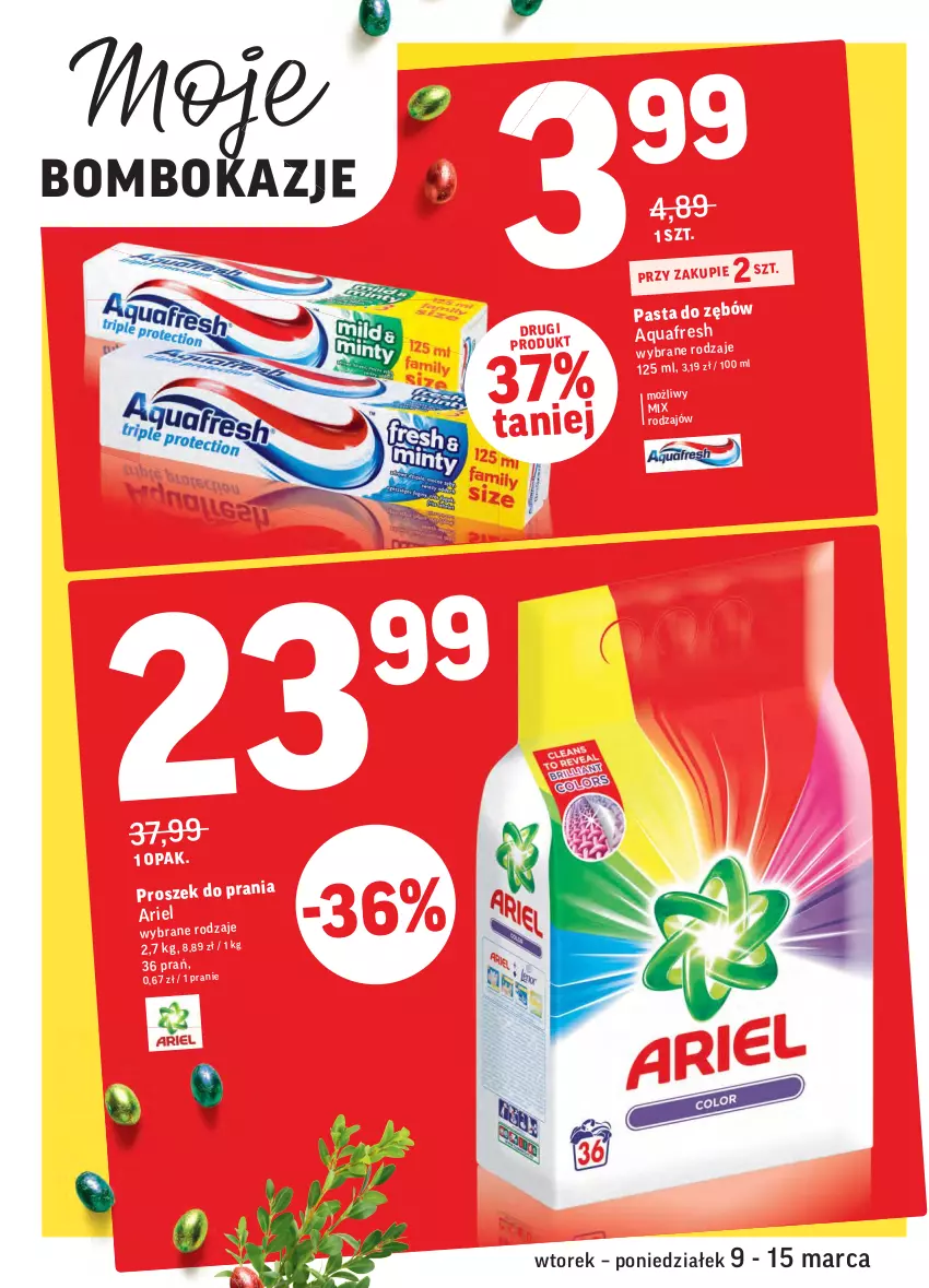 Gazetka promocyjna Intermarche - ważna 09.03 do 15.03.2021 - strona 4 - produkty: Aquafresh, Proszek do prania