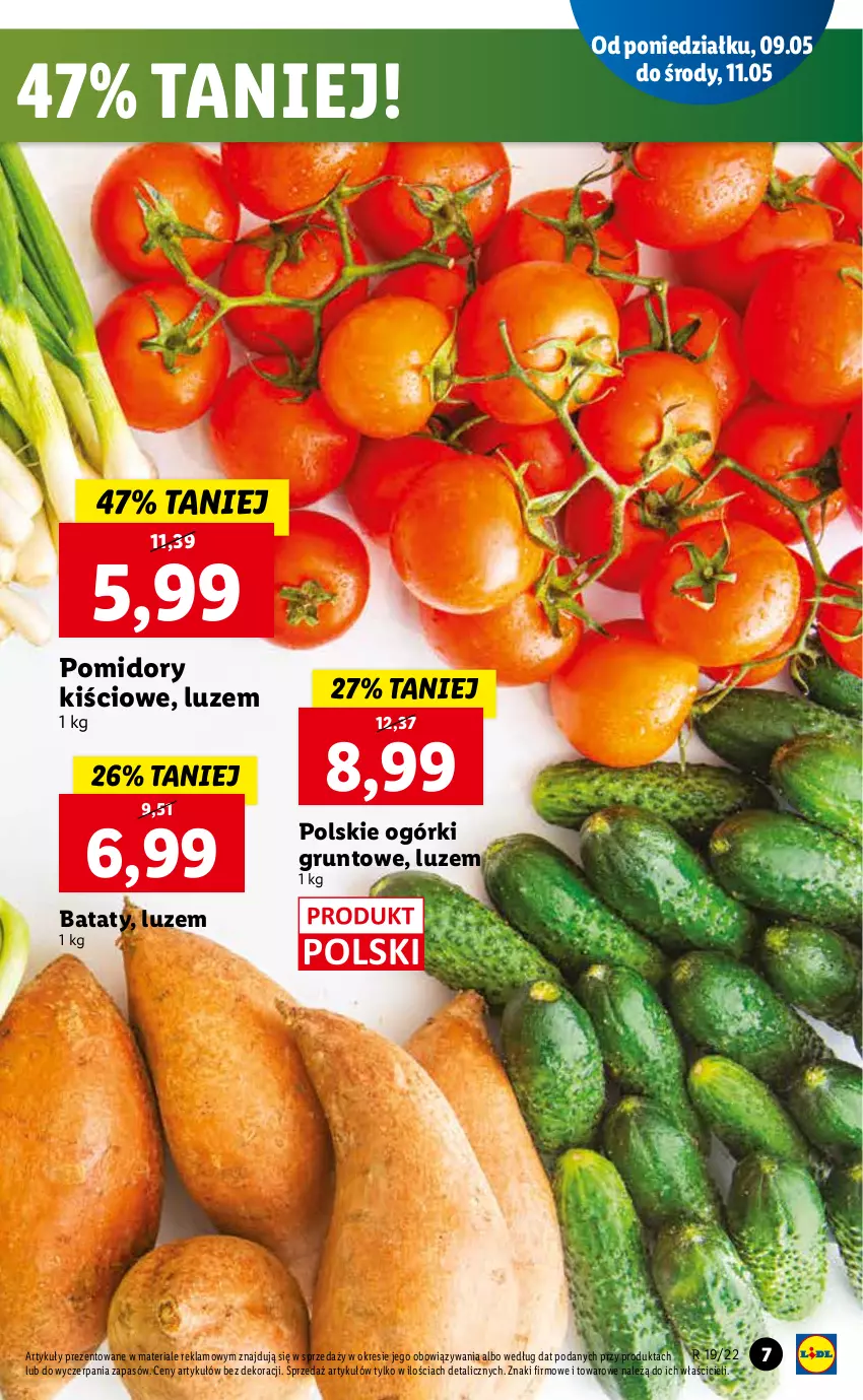 Gazetka promocyjna Lidl - GAZETKA - ważna 09.05 do 11.05.2022 - strona 7 - produkty: Grunt, Pomidory