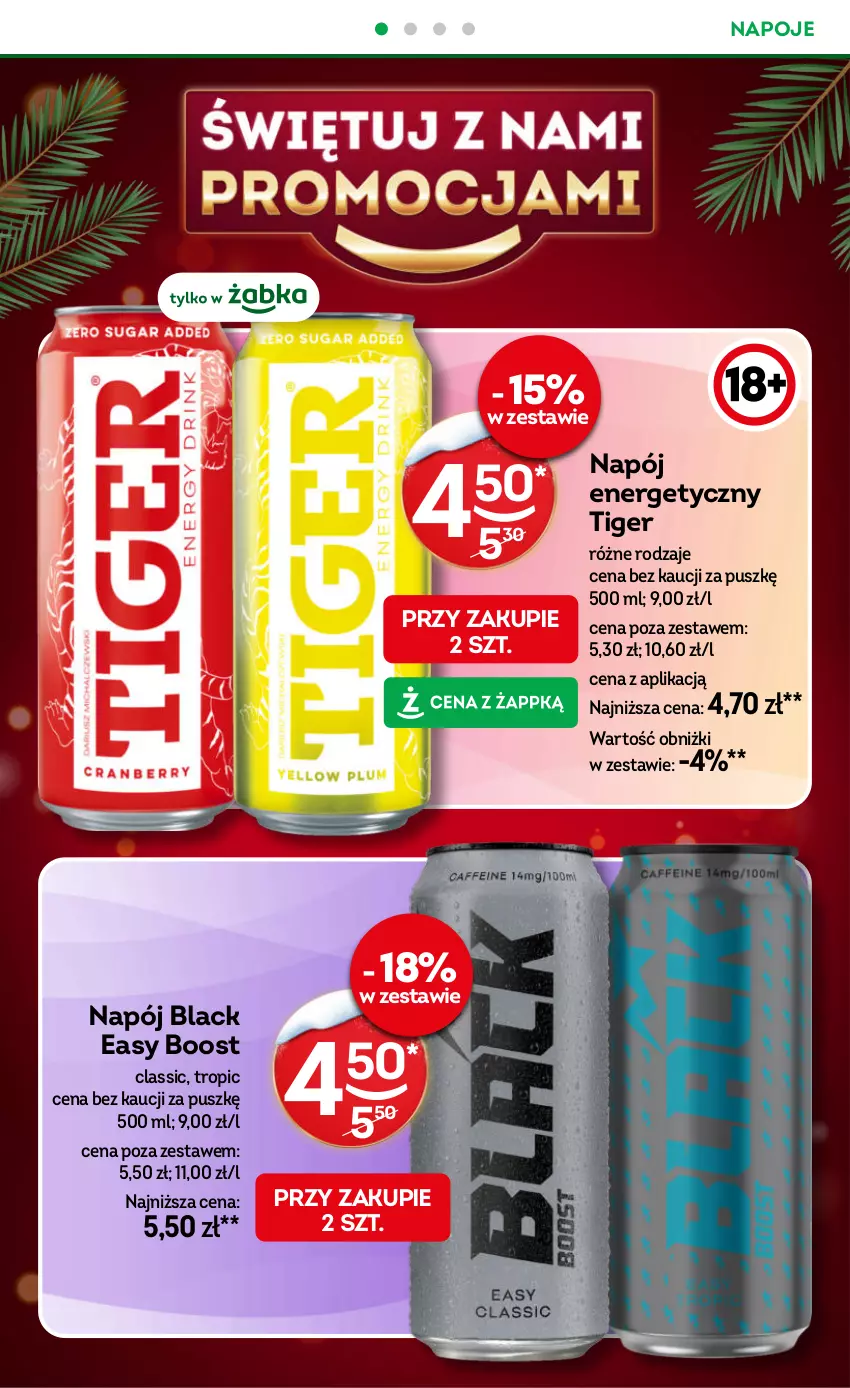 Gazetka promocyjna Żabka - ważna 03.12 do 16.12.2025 - strona 22 - produkty: Lack, Napój, Napój energetyczny, Napoje, Tiger