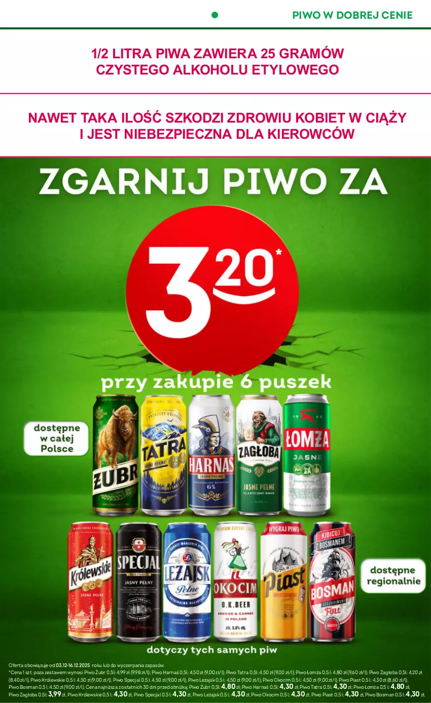 Gazetka promocyjna Żabka - ważna 03.12 do 16.12.2025 - strona 35 - produkty: Gra, Harnaś, Koc, Królewski, Okocim, Piast, Piec, Piwa, Piwo, Tatra