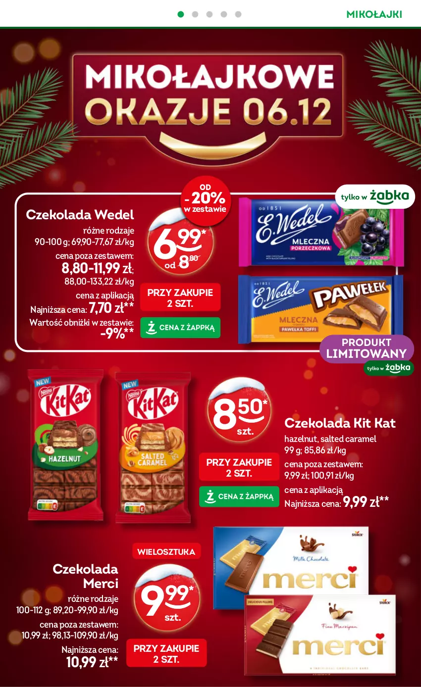Gazetka promocyjna Żabka - ważna 03.12 do 16.12.2025 - strona 4 - produkty: Czekolada, Kit Kat, Merci