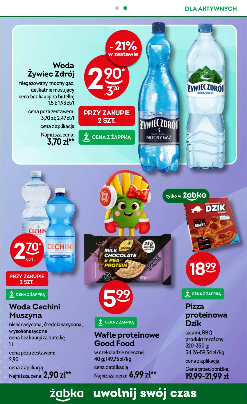 Gazetka promocyjna Żabka - ważna 03.12 do 16.12.2025 - strona 63 - produkty: Mus, Pizza, Salami, Sok, Szyna, Wafle, Woda