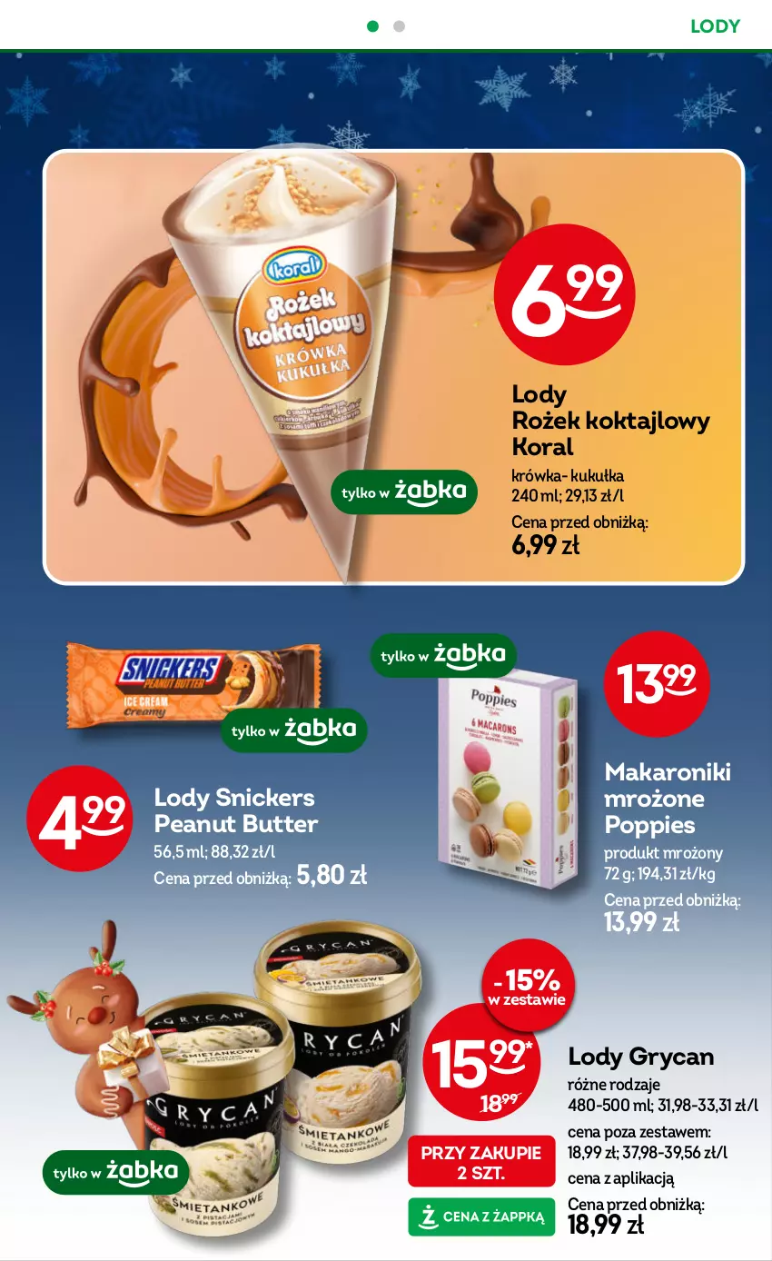 Gazetka promocyjna Żabka - ważna 03.12 do 16.12.2025 - strona 64 - produkty: Gry, Lody, Makaron, Snickers