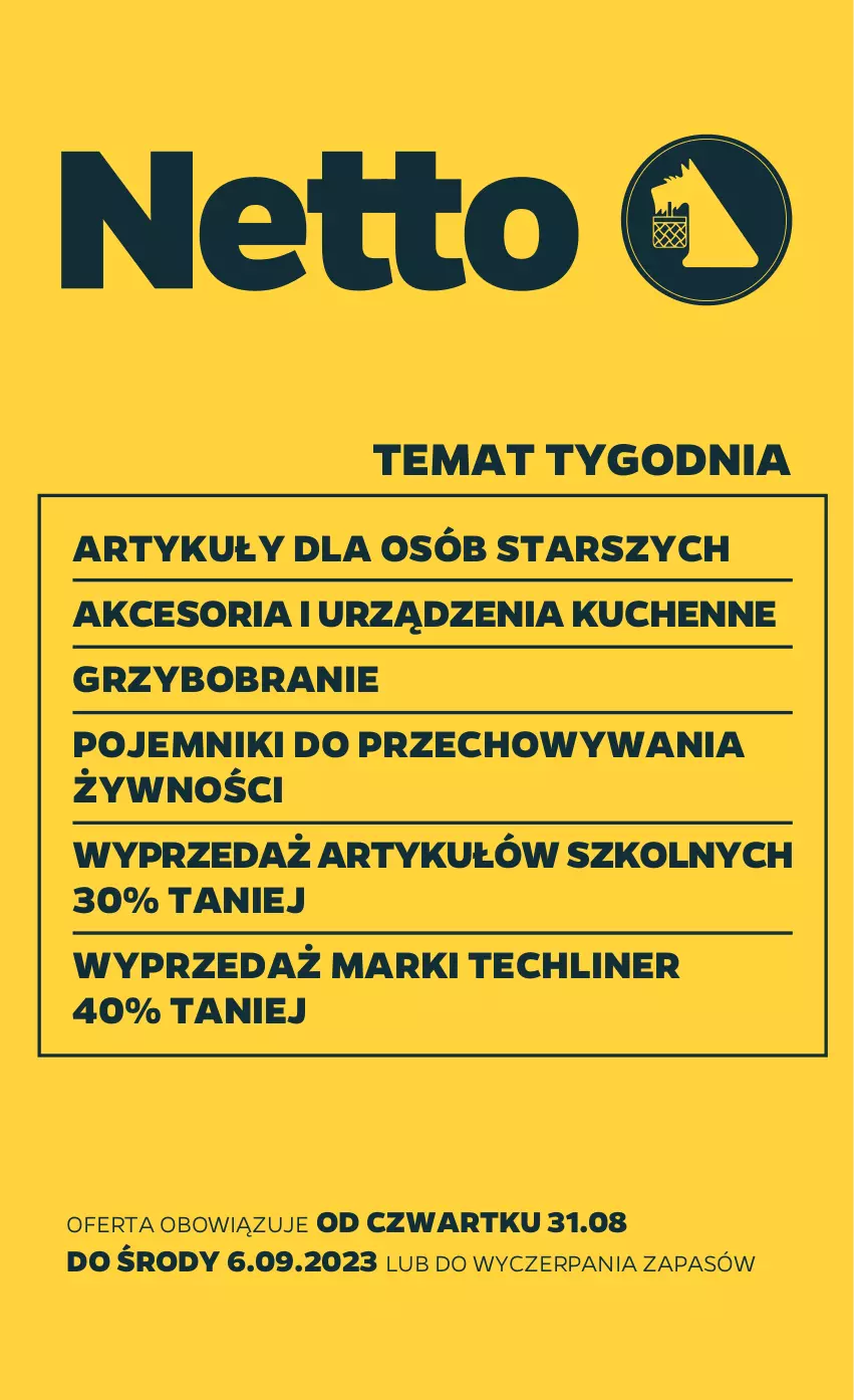Gazetka promocyjna Netto - Akcesoria i dodatki - ważna 31.08 do 06.09.2023 - strona 1 - produkty: Pojemnik