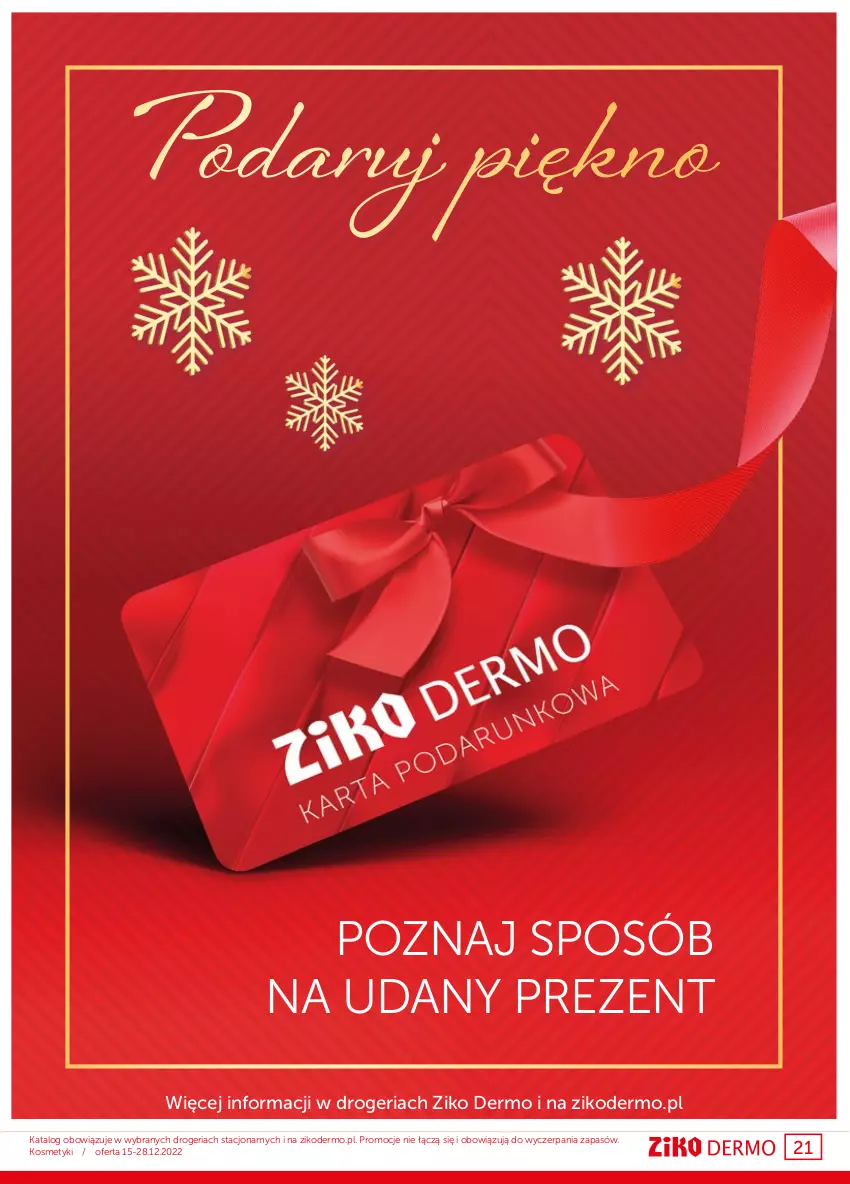 Gazetka promocyjna Ziko - Gazetka Ziko Dermo - ważna 15.12 do 28.12.2022 - strona 21