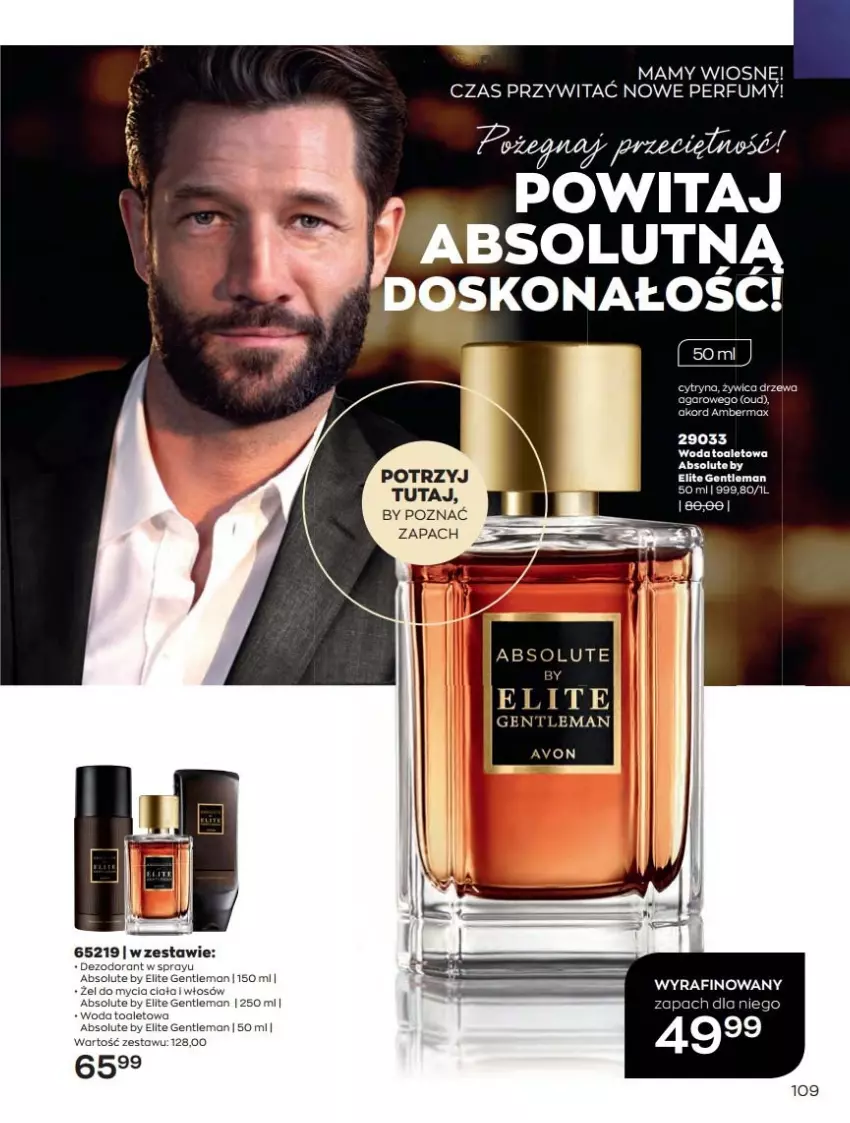 Gazetka promocyjna Avon - Katalog Avon online 4/2021 - ważna 01.04 do 30.04.2021 - strona 109 - produkty: Absolut, Perfum, Woda, Woda toaletowa