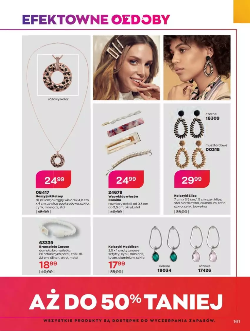 Gazetka promocyjna Avon - Katalog Avon online 4/2021 - ważna 01.04 do 30.04.2021 - strona 161 - produkty: Bransoletka, Cars, Cynk, Mus, Naszyjnik, Tytan, Wełna