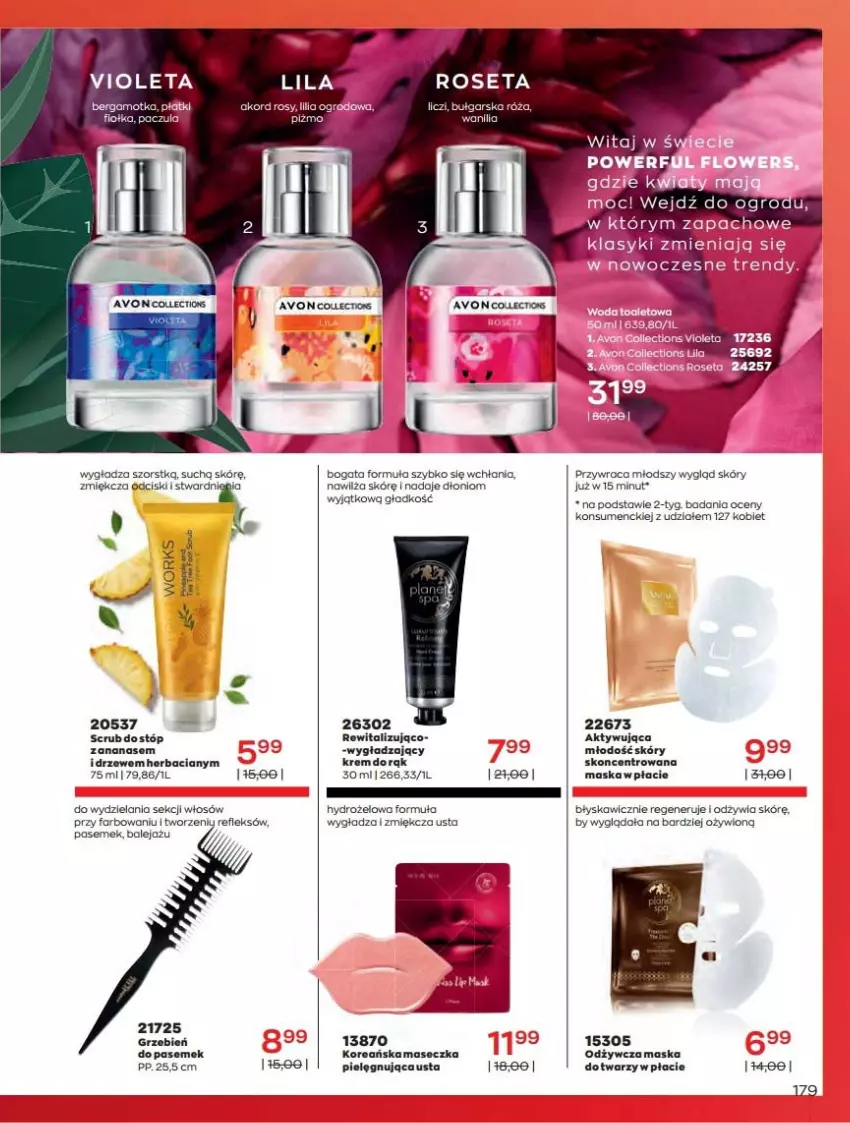 Gazetka promocyjna Avon - Katalog Avon online 4/2021 - ważna 01.04 do 30.04.2021 - strona 179 - produkty: Fa, Gra, Liczi, Maska, Róża