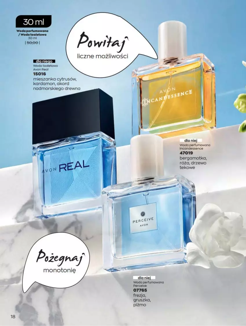 Gazetka promocyjna Avon - Katalog Avon online 4/2021 - ważna 01.04 do 30.04.2021 - strona 18 - produkty: Perfum, Róża, Woda, Woda toaletowa