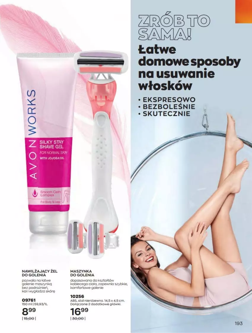 Gazetka promocyjna Avon - Katalog Avon online 4/2021 - ważna 01.04 do 30.04.2021 - strona 193 - produkty: Maszynka, Maszynka do golenia, Szynka