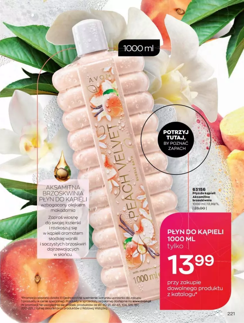 Gazetka promocyjna Avon - Katalog Avon online 4/2021 - ważna 01.04 do 30.04.2021 - strona 221 - produkty: Aksam, Kosz, Okap, Olej, Płyn do kąpieli