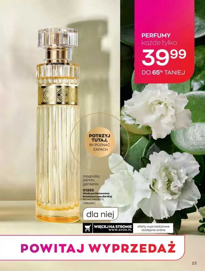 Gazetka promocyjna Avon - Katalog Avon online 4/2021 - ważna 01.04 do 30.04.2021 - strona 23 - produkty: Perfum, Premiere