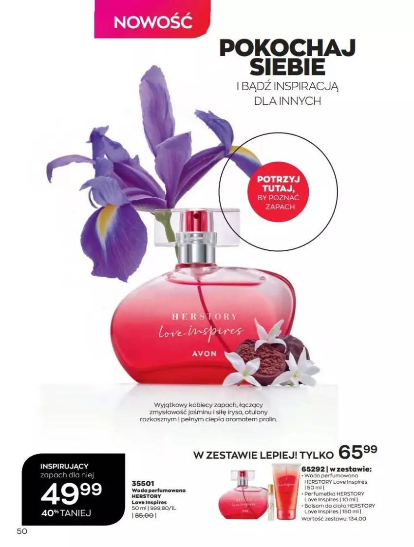 Gazetka promocyjna Avon - Katalog Avon online 4/2021 - ważna 01.04 do 30.04.2021 - strona 50 - produkty: Koc, Kosz, Perfum, Woda, Woda perfumowana