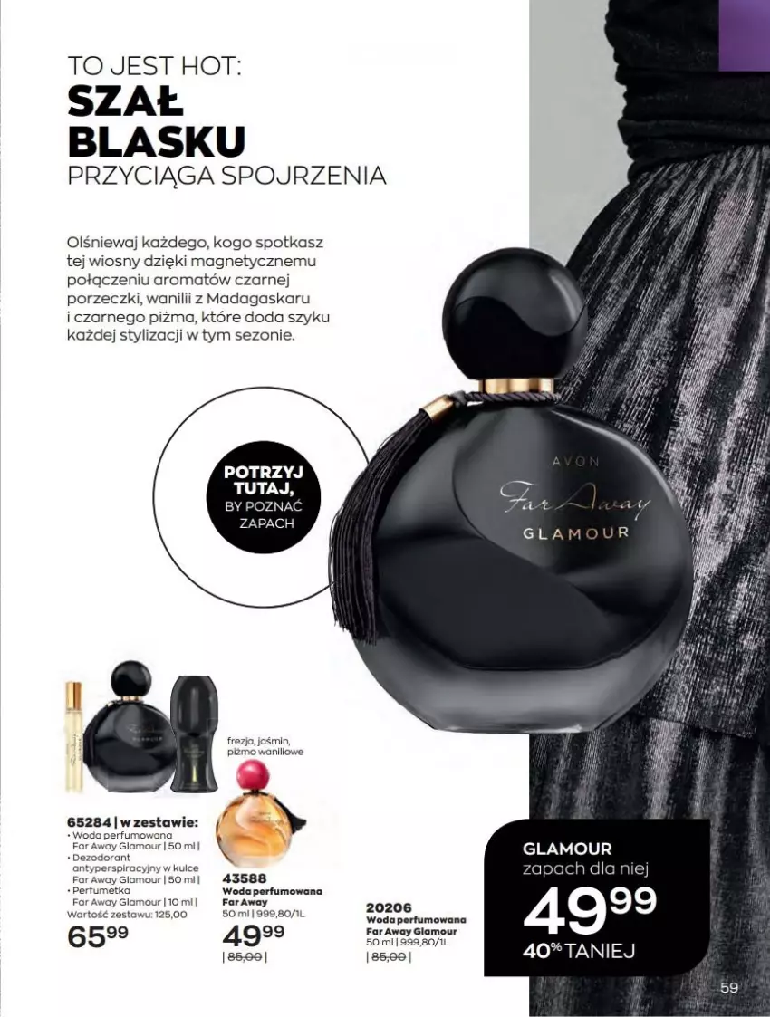 Gazetka promocyjna Avon - Katalog Avon online 4/2021 - ważna 01.04 do 30.04.2021 - strona 59 - produkty: Dezodorant, Fa, Perfum, Por, Woda, Woda perfumowana