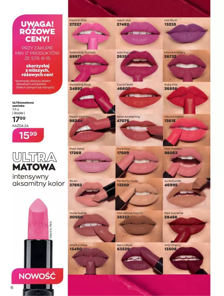 Gazetka promocyjna Avon - Katalog Avon online 4/2021 - ważna 01.04 do 30.04.2021 - strona 6 - produkty: Aksam, Fa, Gra, Inka, Pur, Rama, Szminka, Waga