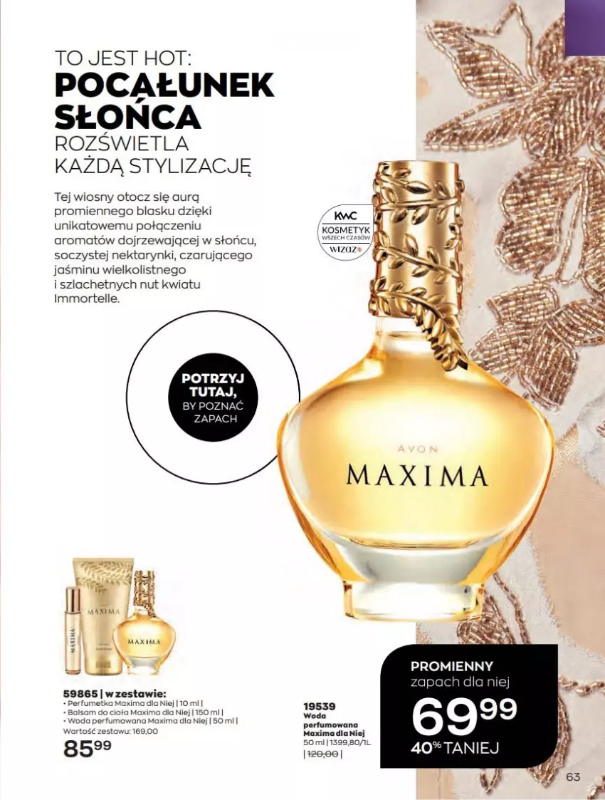 Gazetka promocyjna Avon - Katalog Avon online 4/2021 - ważna 01.04 do 30.04.2021 - strona 63 - produkty: Nektar, Perfum, Woda, Woda perfumowana