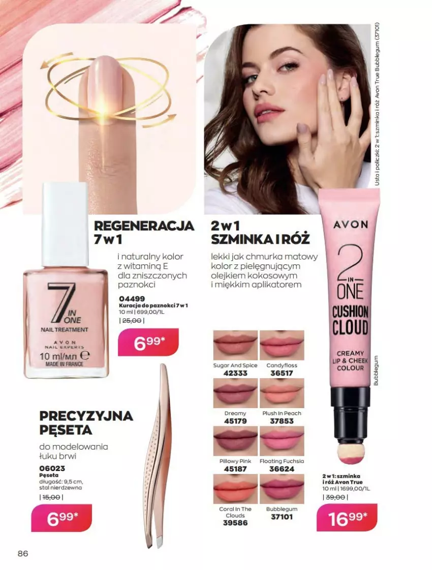 Gazetka promocyjna Avon - Katalog Avon online 4/2021 - ważna 01.04 do 30.04.2021 - strona 86 - produkty: Candy, Inka, Kokos, Olej, Pęseta, Szminka