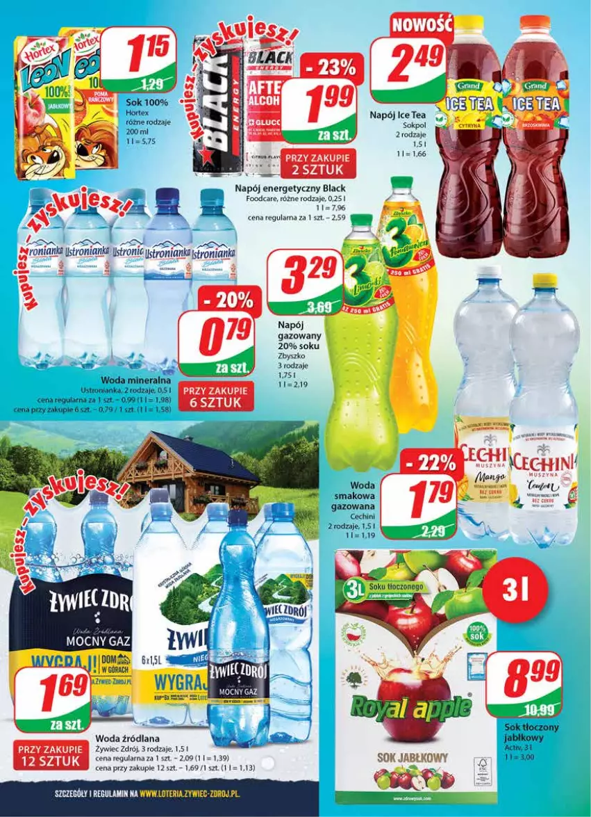 Gazetka promocyjna Dino - Gazetka - ważna 21.07 do 27.07.2021 - strona 2 - produkty: Aronia, Hortex, Ice tea, Lack, LANA, Napój, Napój energetyczny, Napój gazowany, Sok, Woda, Woda mineralna