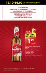 Gazetka promocyjna Biedronka - Od czwartku - Gazetka - ważna od 18.10 do 18.10.2023 - strona 12 - produkty: Piwa, Gra, Warka, Fa