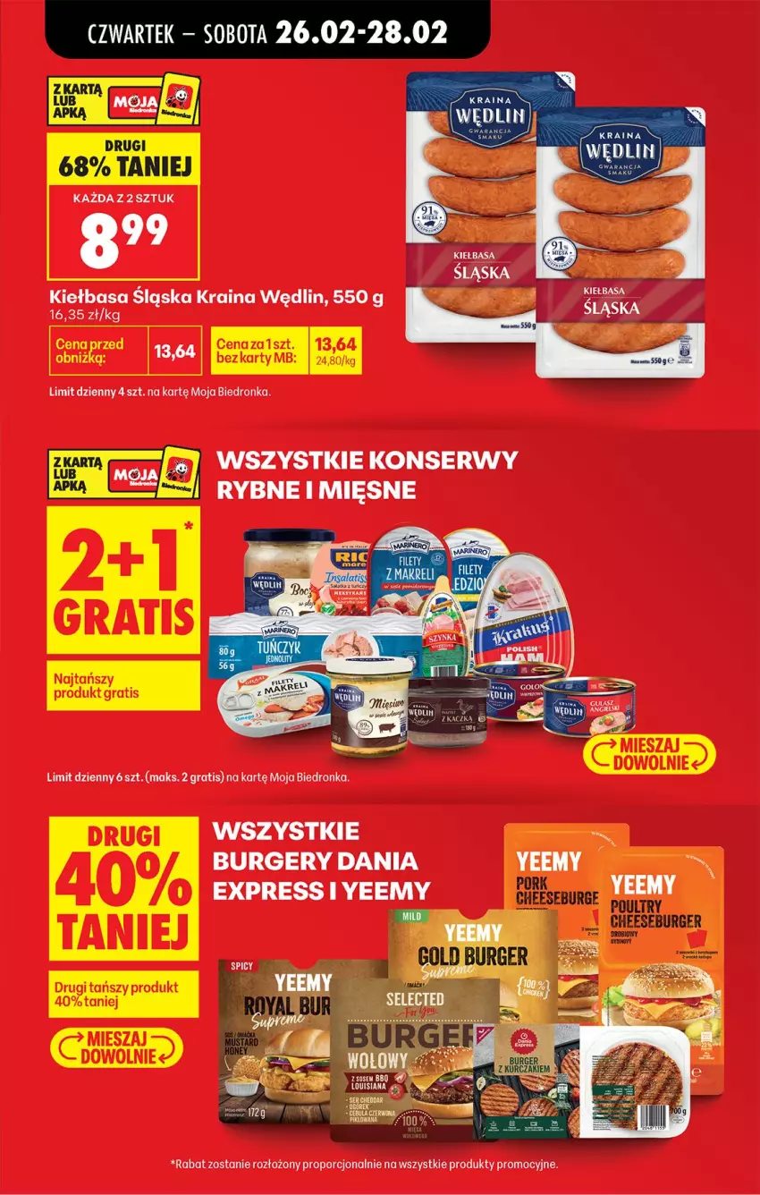 Gazetka promocyjna Biedronka - Od Czwartku - ważna 26.02 do 04.03.2026 - strona 11 - produkty: Burger, Gra, Kiełbasa, Kiełbasa śląska, Por, Ser