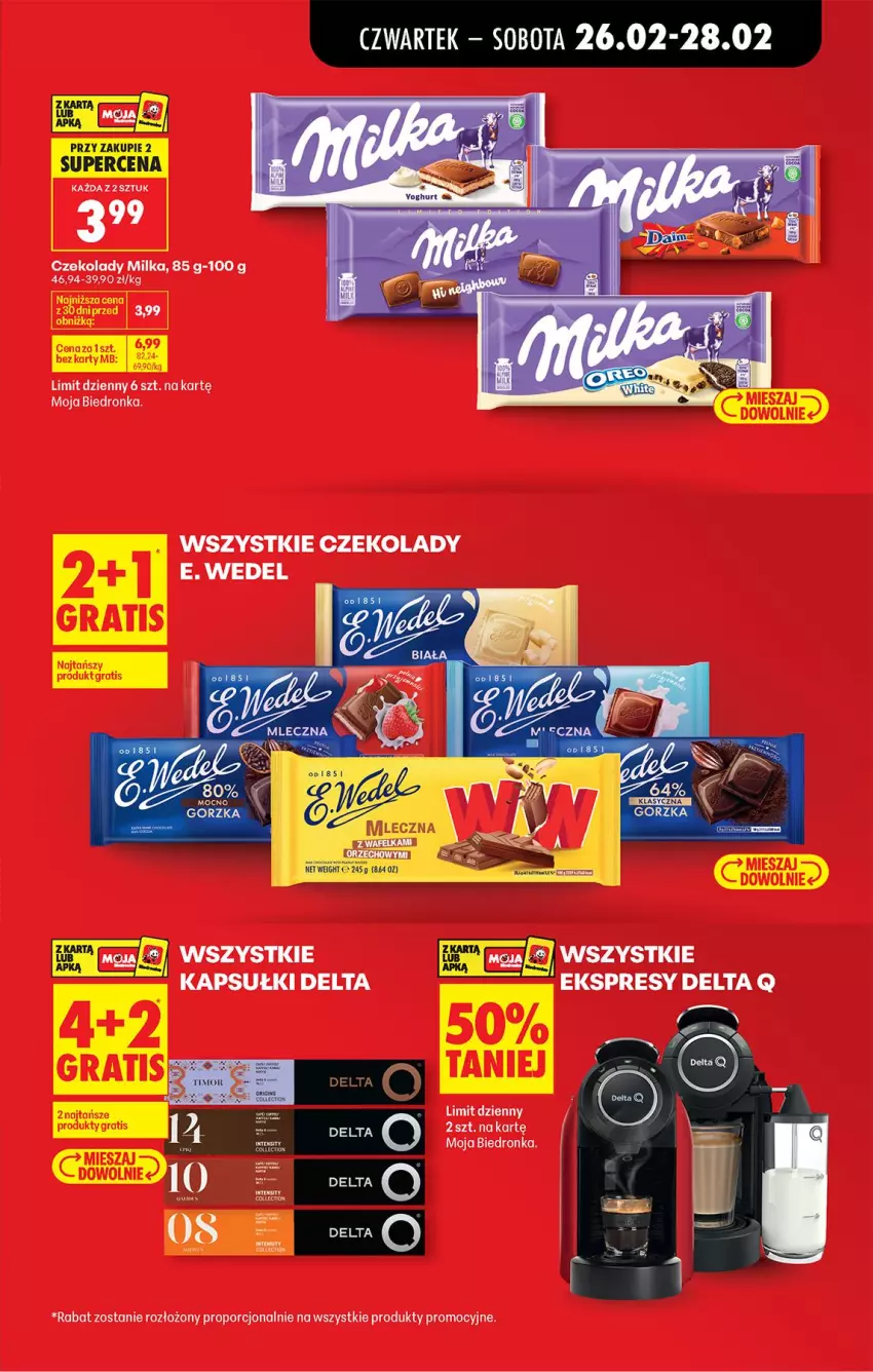Gazetka promocyjna Biedronka - Od Czwartku - ważna 26.02 do 04.03.2026 - strona 13 - produkty: E. Wedel, Gra, Milka, Por
