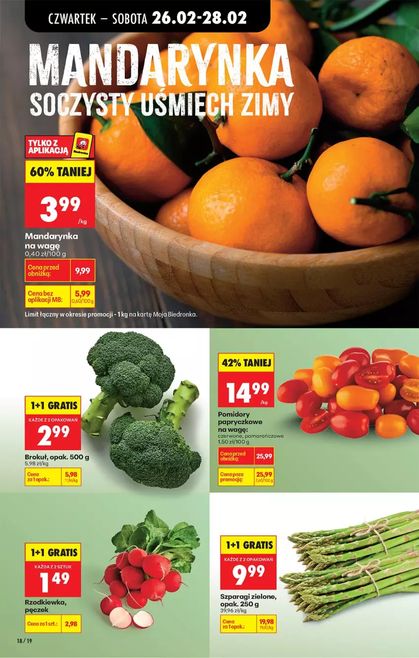 Gazetka promocyjna Biedronka - Od Czwartku - ważna 26.02 do 04.03.2026 - strona 18 - produkty: Gra, Pomidory, Rzodkiewka