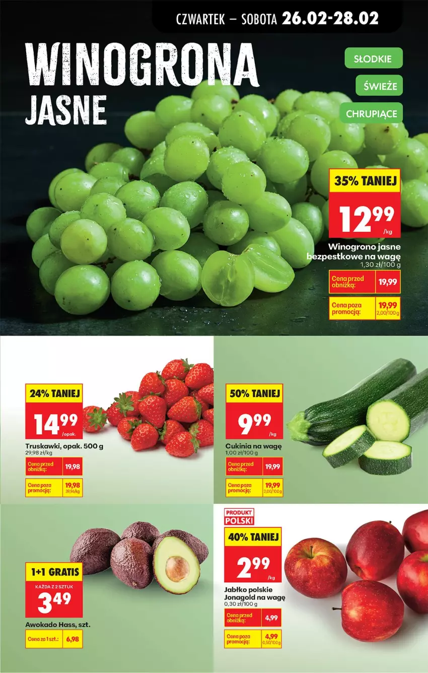 Gazetka promocyjna Biedronka - Od Czwartku - ważna 26.02 do 04.03.2026 - strona 19 - produkty: Jonagold, Truskawki, Wino