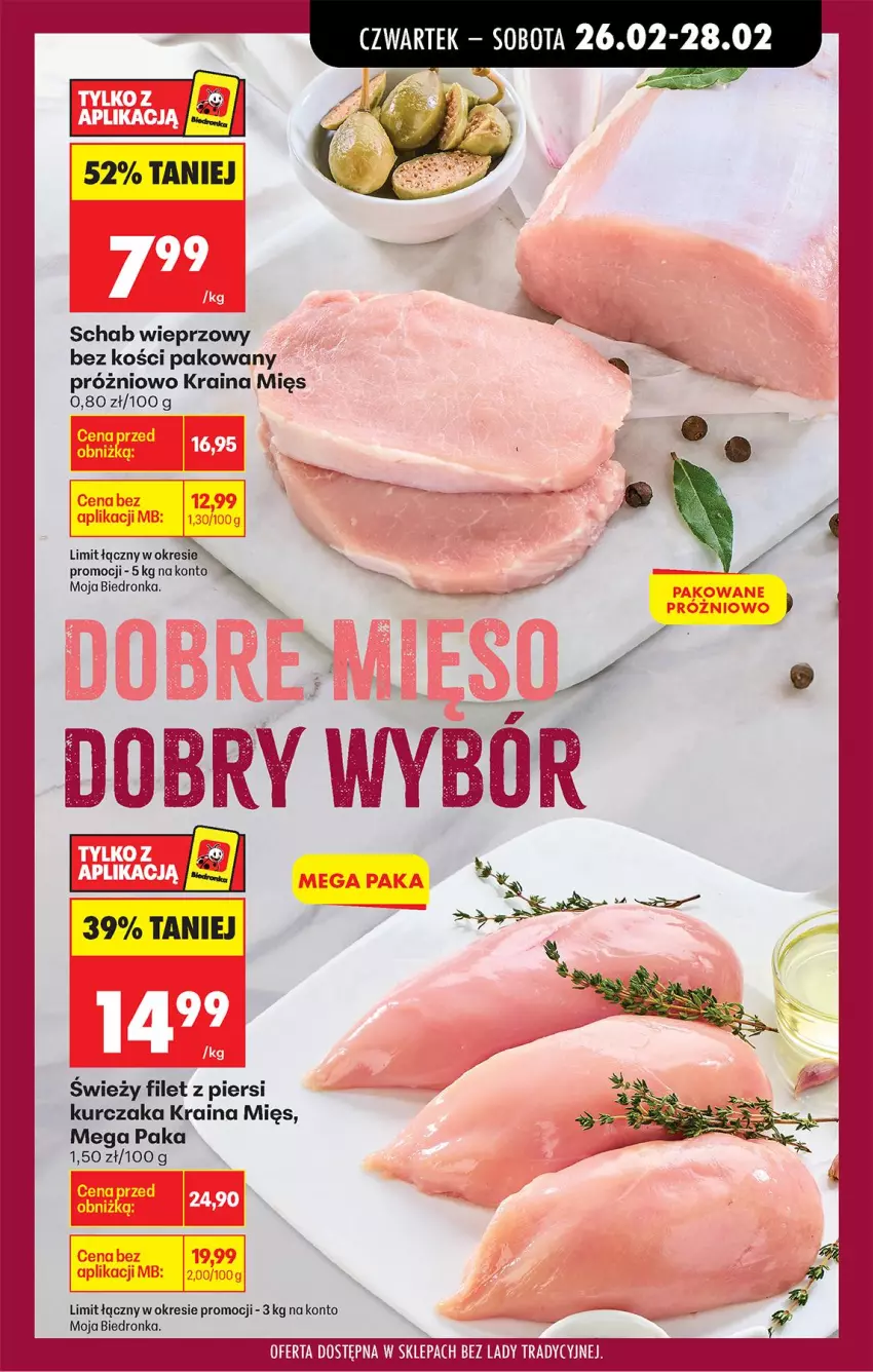 Gazetka promocyjna Biedronka - Od Czwartku - ważna 26.02 do 04.03.2026 - strona 27 - produkty: Filet z piersi kurczaka, Kurczak, Schab wieprzowy