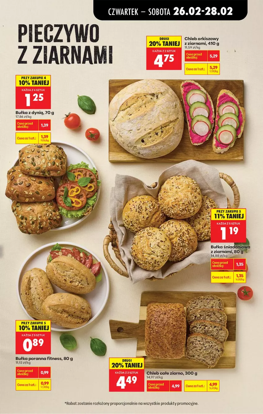 Gazetka promocyjna Biedronka - Od Czwartku - ważna 26.02 do 04.03.2026 - strona 33 - produkty: Bułka, Chleb, Danio, Dynią, Piec, Pieczywo, Por