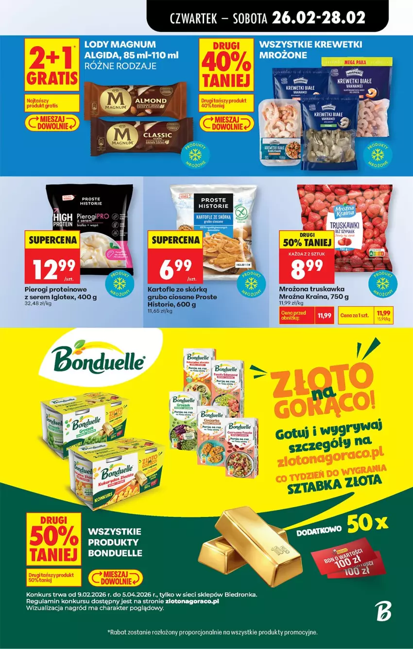 Gazetka promocyjna Biedronka - Od Czwartku - ważna 26.02 do 04.03.2026 - strona 37 - produkty: Bonduelle, Edam, Fa, Fasola, Groszek, Koc, Kukurydza, LG, Orka, Pierogi, Por, Ser