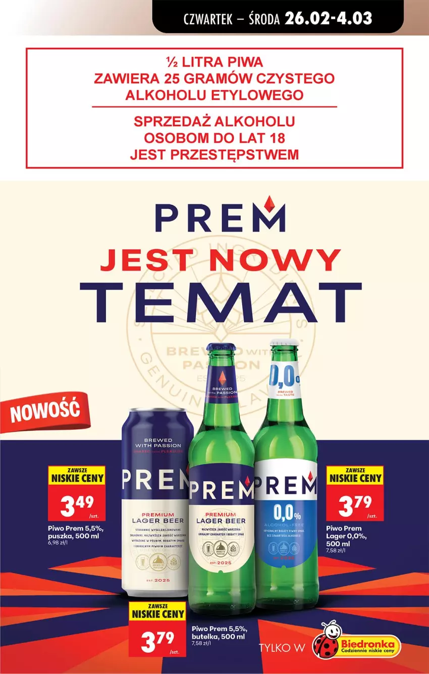 Gazetka promocyjna Biedronka - Od Czwartku - ważna 26.02 do 04.03.2026 - strona 63 - produkty: Fa, Piwo
