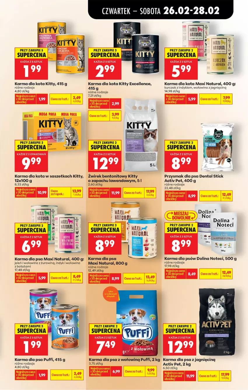 Gazetka promocyjna Biedronka - Od Czwartku - ważna 26.02 do 04.03.2026 - strona 75 - produkty: Gra, Kurczak, Przysmak dla psa, Puf, Wołowina