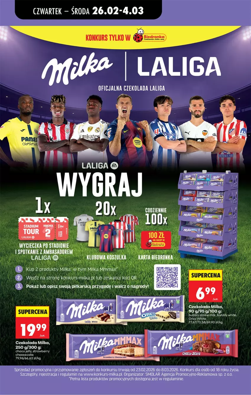 Gazetka promocyjna Biedronka - Od Czwartku - ważna 26.02 do 04.03.2026 - strona 82 - produkty: Czekolada, LG, Milka, Mola, Oreo