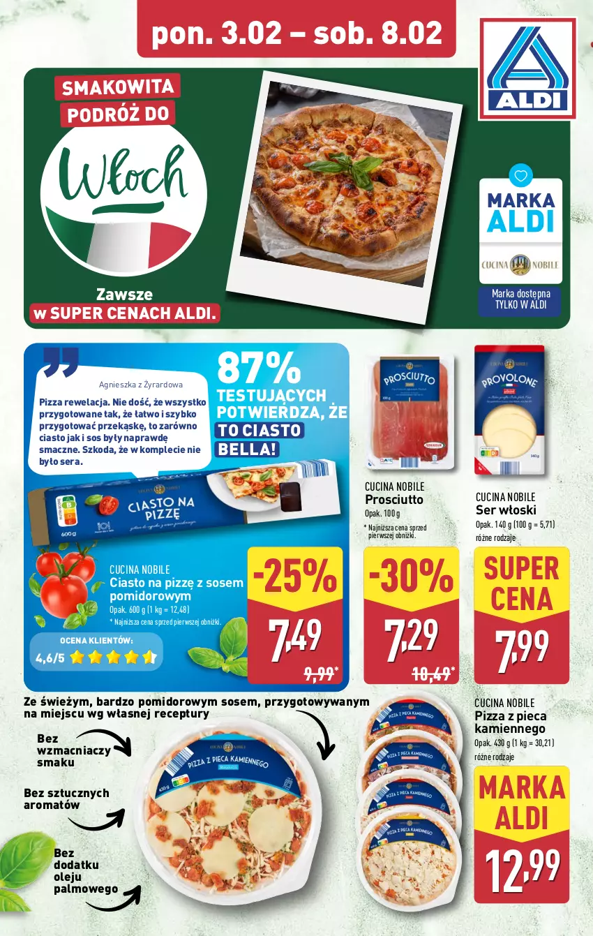 Gazetka promocyjna Aldi - Okazje na weekend - ważna 06.02 do 08.02.2025 - strona 6 - produkty: Bell, Bella, Olej, Piec, Pizza, Pizza z pieca kamiennego, Prosciutto, Ser, Sos