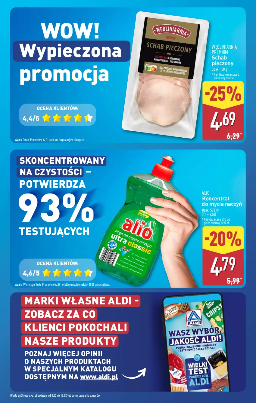 Gazetka promocyjna Aldi - Okazje na weekend - ważna 06.02 do 08.02.2025 - strona 9 - produkty: Do mycia naczyń, Koc, Koncentrat do mycia naczyń, O nas, Piec, Schab pieczony