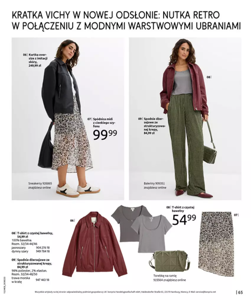 Gazetka promocyjna Bonprix - POWRÓT MODY LAT 70. - ważna 02.09 do 13.10.2025 - strona 67 - produkty: Gra, Gry, HP, Kurtka, Sos, Ubrania, Vichy