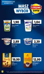 Gazetka promocyjna Lidl - GAZETKA - Gazetka - ważna od 13.09 do 13.09.2023 - strona 12 - produkty: Tchibo, Jogurt naturalny, Ser, Ryż, Zott, Bell, Jogurt, Kawa mielona, Kawa, Duda, Pilos, Bella, Deser, Fa