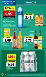 Gazetka promocyjna Lidl - GAZETKA - Gazetka - ważna od 13.09 do 13.09.2023 - strona 40 - produkty: Napoje, Wazon, Smoothie, Syrop, Woda mineralna, Woda, Cisowianka, Olej, Herbapol