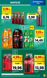 Gazetka promocyjna Lidl - GAZETKA - Gazetka - ważna od 13.09 do 13.09.2023 - strona 41 - produkty: Sok, 7up, Pepsi max, Ice tea, Mirinda, Coca-Cola, Napoje, Pepsi, Tymbark, Mango, Napój